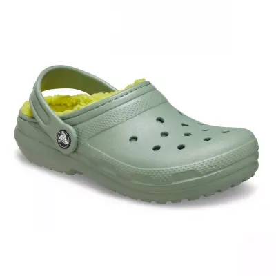Crocs 207009 Classic Lined Clog T Açık Yeşil Çocuk Terlik 