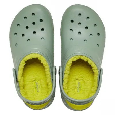 Crocs 207009 Classic Lined Clog T Açık Yeşil Çocuk Terlik - 3