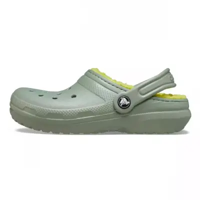 Crocs 207009 Classic Lined Clog T Açık Yeşil Çocuk Terlik - 5