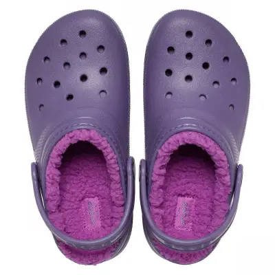 Crocs 207009 Classic Lined Clog T Mor Çocuk Terlik - 3