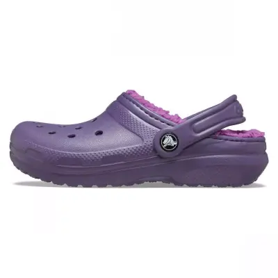 Crocs 207009 Classic Lined Clog T Mor Çocuk Terlik - 5
