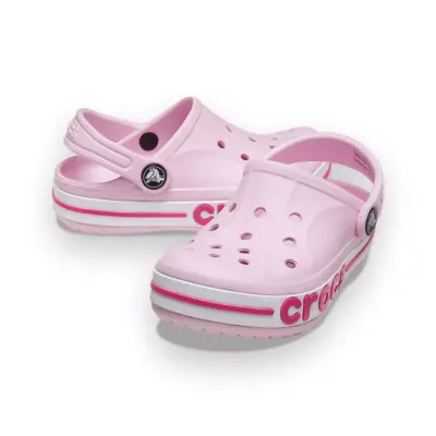 Crocs 207018 Bayaband Clog T Pembe Çocuk Terlik - 4