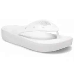 Crocs 207714 G Classic Platform Flip W Beyaz Kadın Terlik 