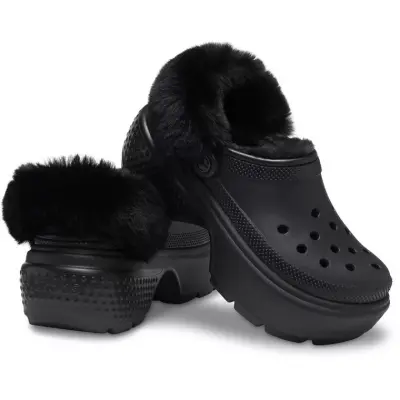 Crocs 208546 Stomp Lined Clog Siyah Kadın Terlik - 4