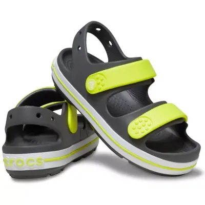 Crocs 209424 Crocband Cruiser Sandal T Gri Çocuk Sandalet - 4
