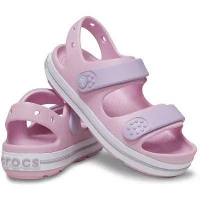 Crocs 209424 Crocband Cruiser Sandal T Pembe Çocuk Sandalet - 4