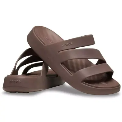 Crocs 209587 Getaway Strappy Kahverengi Unisex Terlik - 4