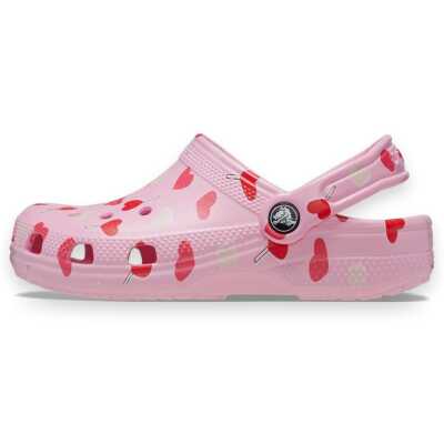 Crocs 209755 Classic Vday Clog T Pembe Çocuk Terlik - Crocs