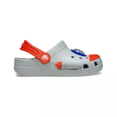 Crocs 210359 Classic Rocket Ship Clog T Gri-Turuncu Çocuk Terlik - 2