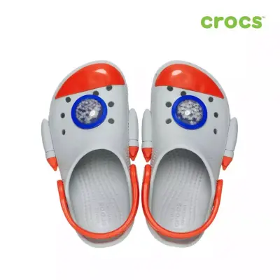 Crocs 210359 Classic Rocket Ship Clog T Gri-Turuncu Çocuk Terlik - 3