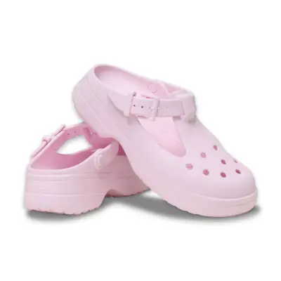 Crocs 210581 Classic Mary Jane Clog Pembe Unisex Terlik - 4
