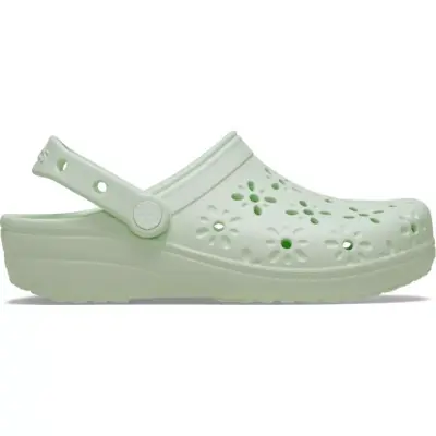 Crocs 210927 Classic Floral Cut Out Clog Açık Yeşil Unisex Terlik - 2
