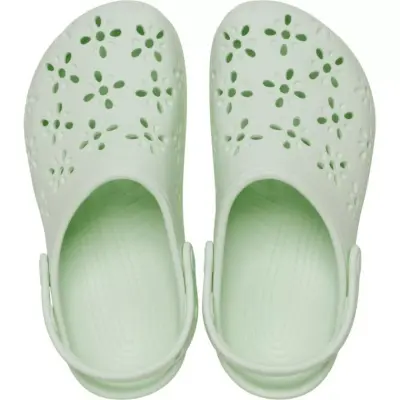 Crocs 210927 Classic Floral Cut Out Clog Açık Yeşil Unisex Terlik - 3