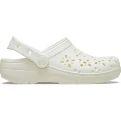 Crocs 210927 Classic Floral Cut Out Clog Beyaz Unisex Terlik - 2
