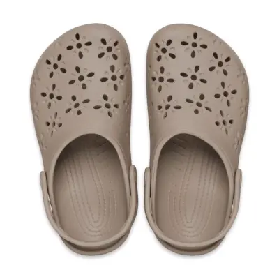 Crocs 210927 Classic Floral Cut Out Clog Karamel Unisex Terlik - 3