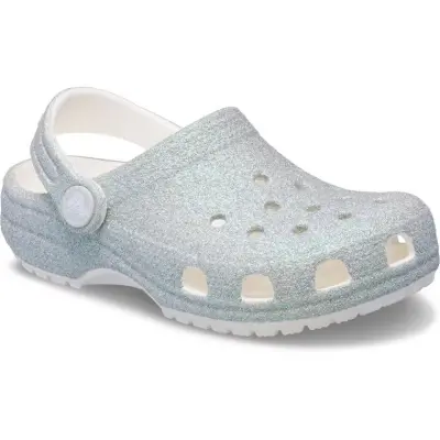 Crocs 210985 Classic Iridescent Glitter Cgt Beyaz Çocuk Terlik 