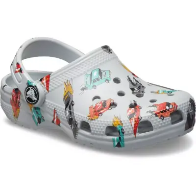 Crocs 210992 Classic Race Cars Graphic Cg T Açık Gri Çocuk Terlik - 1