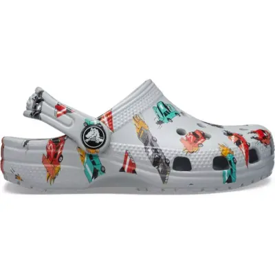Crocs 210992 Classic Race Cars Graphic Cg T Açık Gri Çocuk Terlik - 2