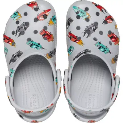 Crocs 210992 Classic Race Cars Graphic Cg T Açık Gri Çocuk Terlik - 3