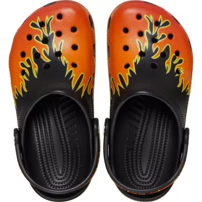 Crocs 210993 Classic Flames Clog K Siyah-Kırmızı Çocuk Terlik - 3