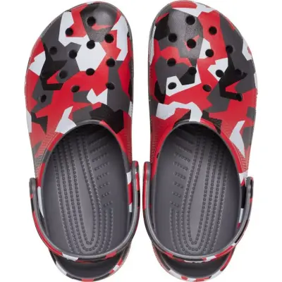 Crocs 211009 Geo Camo Clog Kırmızı Unisex Terlik - 3