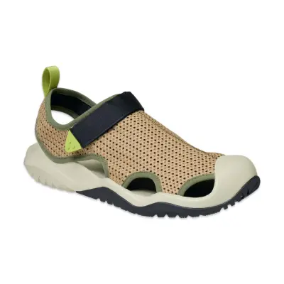 Crocs 211095 Swiftwater Prm1 Mesh Deck Sanda M Bej Erkek Sandalet - 1