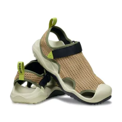 Crocs 211095 Swiftwater Prm1 Mesh Deck Sanda M Bej Erkek Sandalet - 4