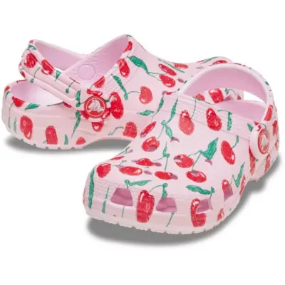 Crocs 211170 Classic Fresh Fruits Clog T Pembe Çocuk Terlik - 4