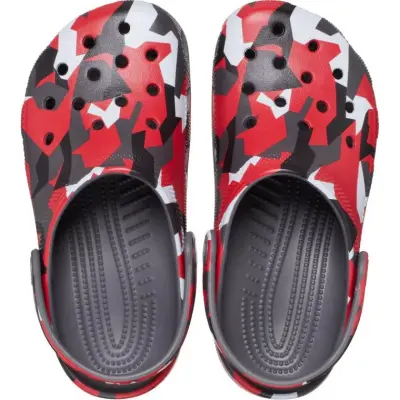 Crocs 211171 Classic Geo Camo Clog K Kırmızı Çocuk Terlik - 3