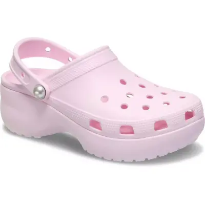 Crocs 211231 Classic Platform Pearl Clog Pembe Unisex Terlik - 1
