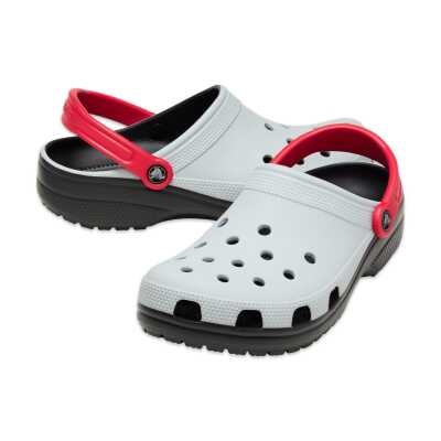Crocs 211265 Classic Retro Sport Clog T Gri-Turuncu Çocuk Terlik - 4