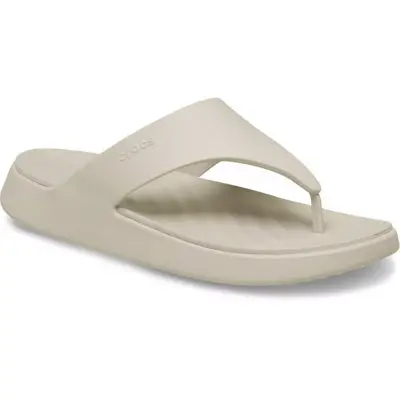 Crocs 212018 Getaway Triangle Flip Krem Unisex Terlik 
