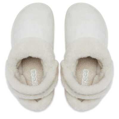 Crocs 212106 Cls Unfurgettable Sueded Clog Krem Kadın Terlik - 3