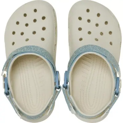 Crocs 212511 Clsc Dnm Flwr Adj Backstrapcgk Krem Çocuk Terlik - 3