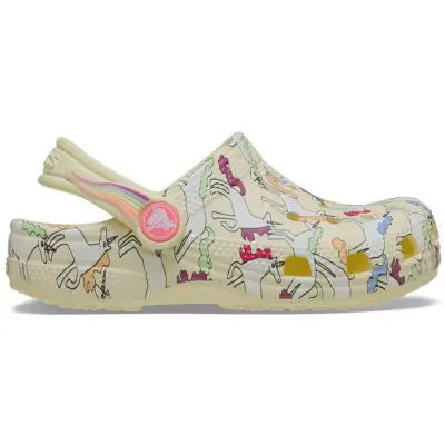 Crocs 212515 Classic Unicorn Graphic Clog T Sarı Çocuk Terlik - Crocs (1)