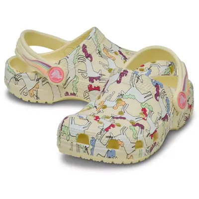 Crocs 212515 Classic Unicorn Graphic Clog T Sarı Çocuk Terlik - 4