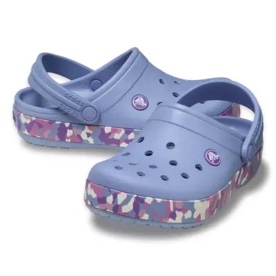 Crocs 212524 Crocband Glow Confetti Bandcgt Mavi Çocuk Terlik - 4