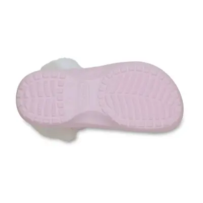 Crocs 212854 Classic Platform Fuzz Lined Clog Pembe Kadın Terlik - 5
