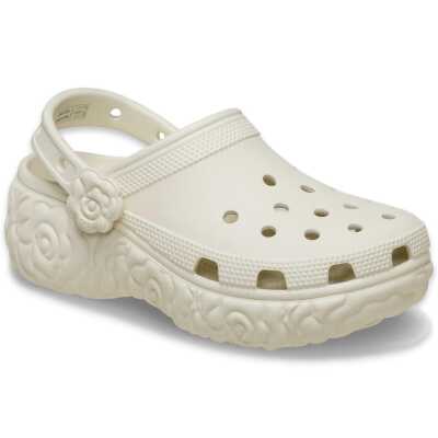 Crocs 213447 Classic Platform Bloom Clog Krem Kadın Terlik - Crocs (1)
