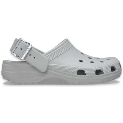 Crocs 213543 Classic Metallic Buckle Clog Gri Unisex Terlik - Crocs
