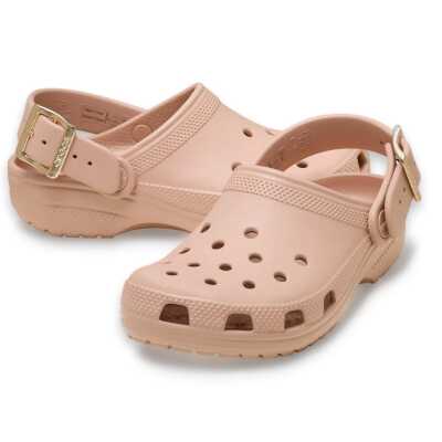 Crocs 213543 Classic Metallic Buckle Clog Pembe Unisex Terlik - Crocs (1)