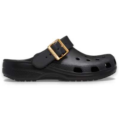 Crocs 213543 Classic Metallic Buckle Clog Siyah Unisex Terlik - Crocs