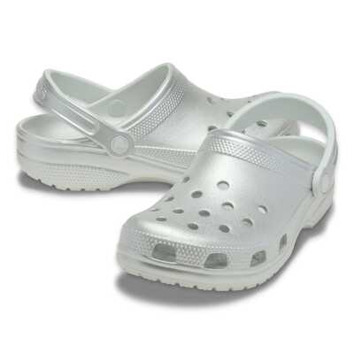 Crocs 214010 Classic Tinted Metallic Clog Kırık Beyaz Unisex Terlik - Crocs (1)