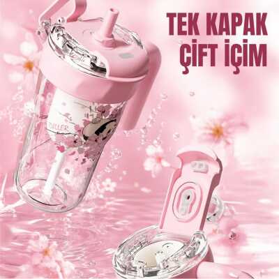 Diller D2513 860 Ml Tritan Su Matarası Pembe Unisex Suluk & Matara - 3
