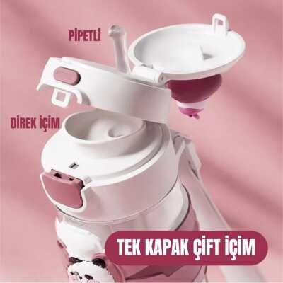 Diller D2517 600 Ml Tritan Su Matarası Pembe Unisex Suluk & Matara - 4
