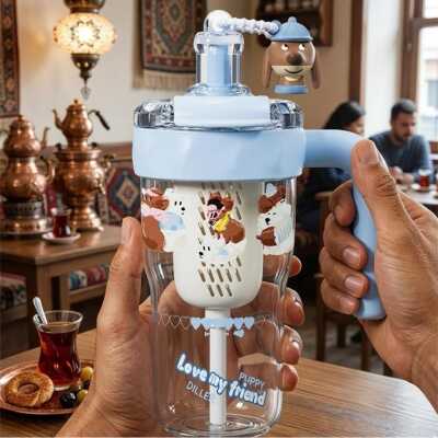 Diller D2533 860 Ml Tritan Su Matarası Mavi Unisex Suluk & Matara - 3