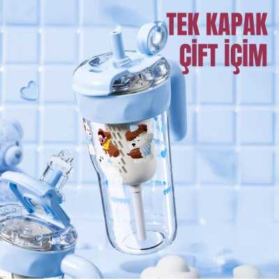 Diller D2533 860 Ml Tritan Su Matarası Mavi Unisex Suluk & Matara - 4