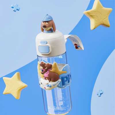 Diller D2537 600 Ml Boyun Askili Tritan Su Matarası Mavi Unisex Suluk & Matara - 4