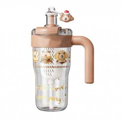Diller D2553 860 Ml Tritan Su Matarası Kahverengi Unisex Suluk & Matara - DILLER