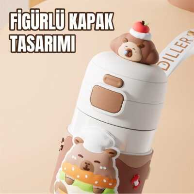 Diller D9351 480 Ml Paslanmaz Çelik Termos Kahverengi Unisex Termos Ve Mug - DILLER (1)
